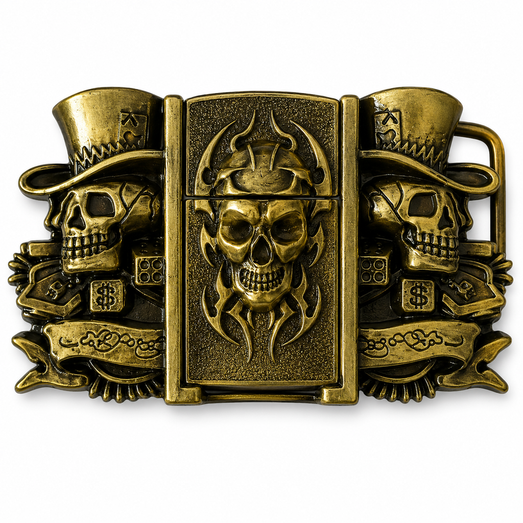 Pirate's Skull Lighter Belt