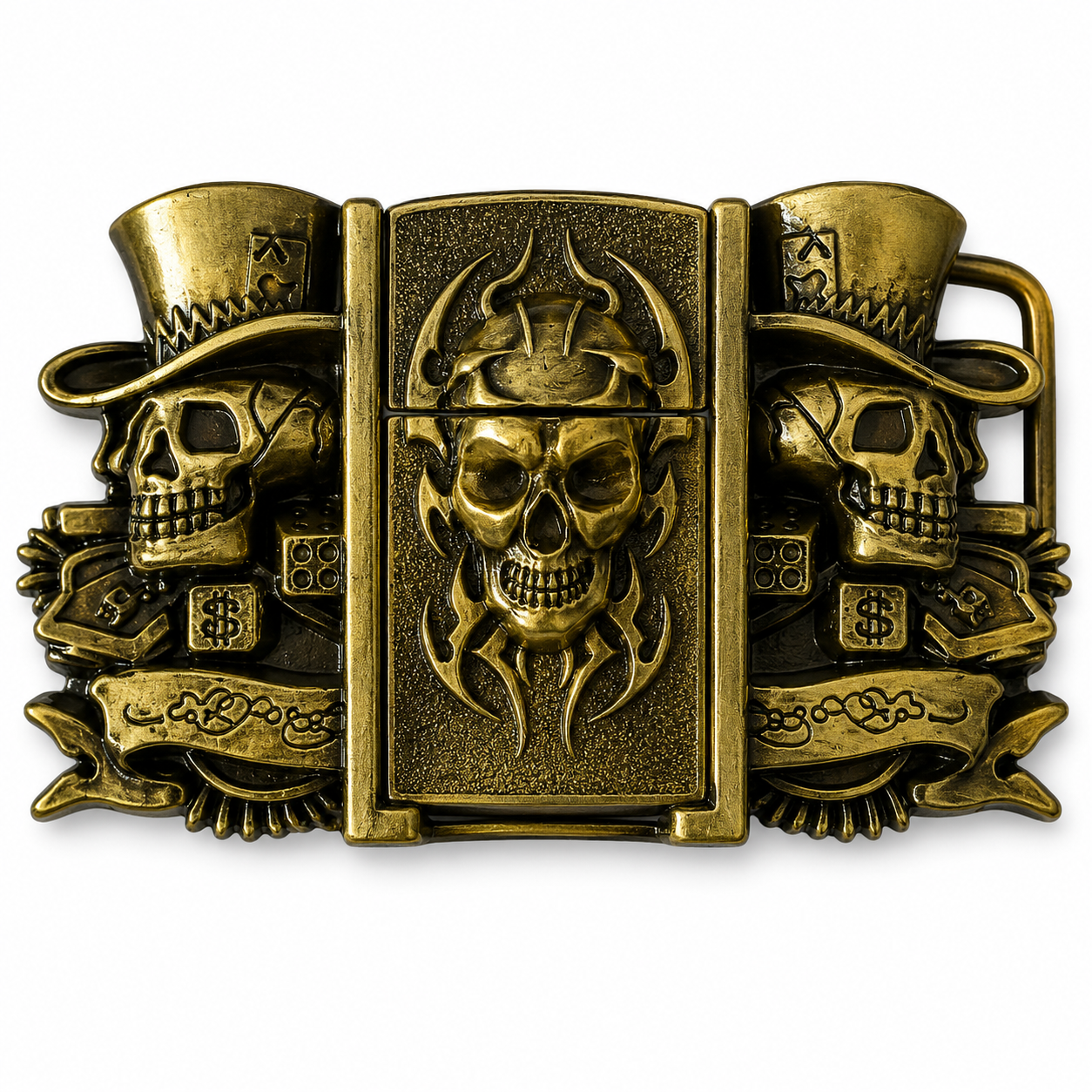 Pirate's Skull Lighter Belt