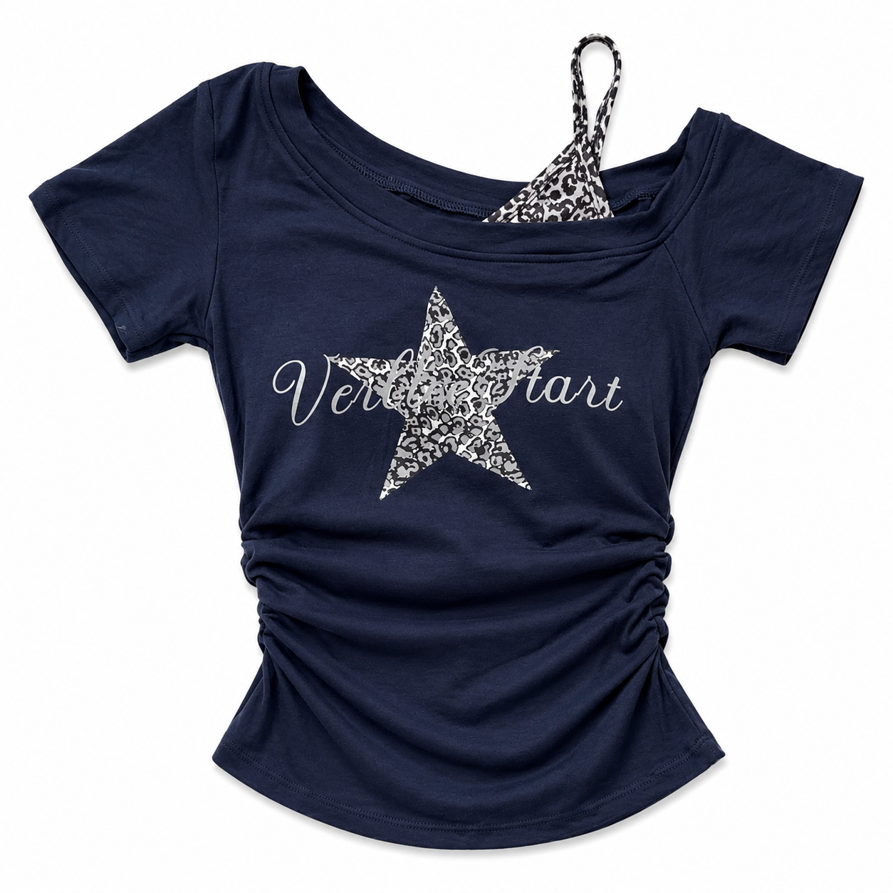 Starstruck Baby Tee - Deep Indigo