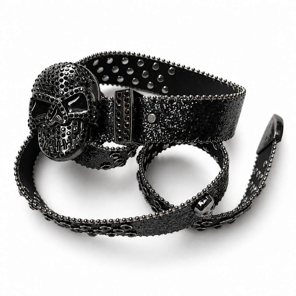 Obsidian Reaper Rhinestone Belt