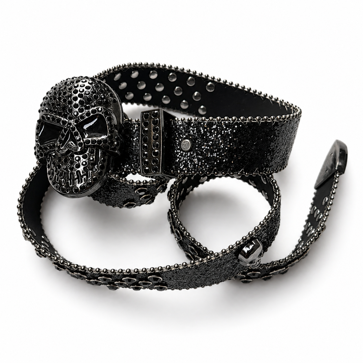 Obsidian Reaper Rhinestone Belt