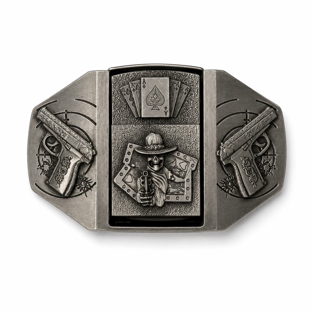 Silver Renegade Lighter Belt