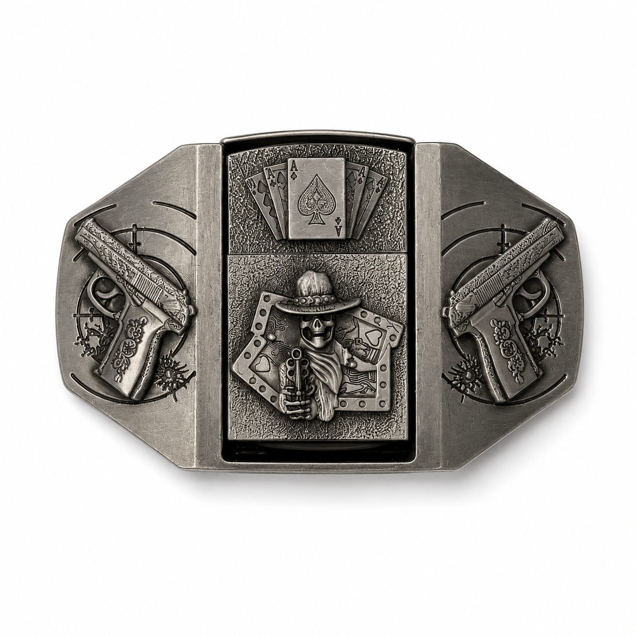 Silver Renegade Lighter Belt