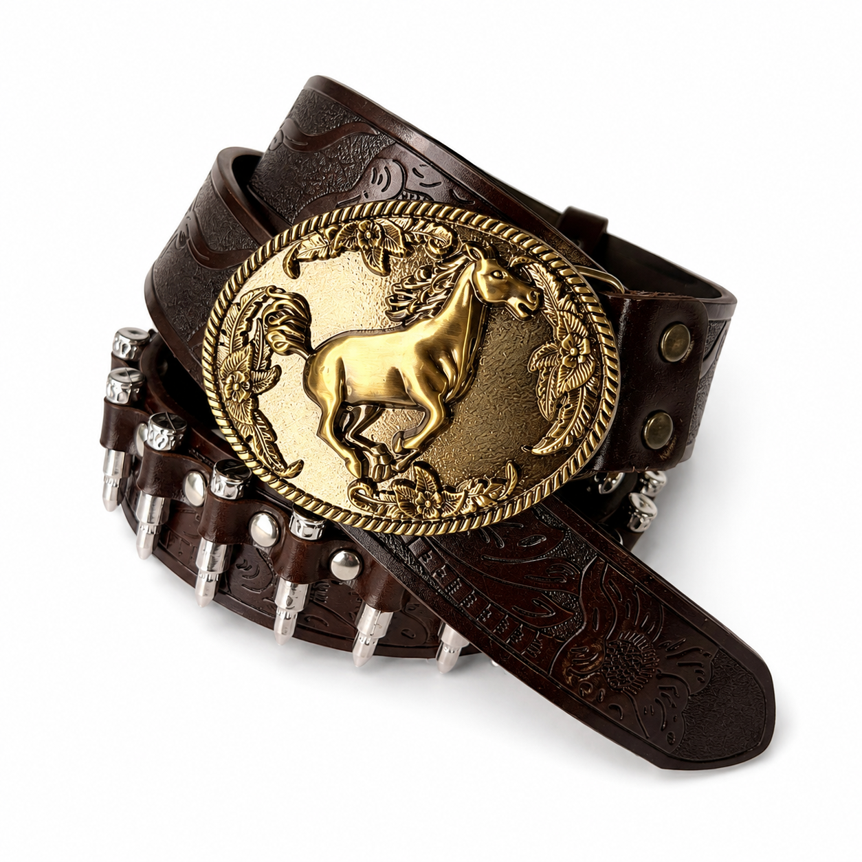 Golden Mustang Bullet Belt