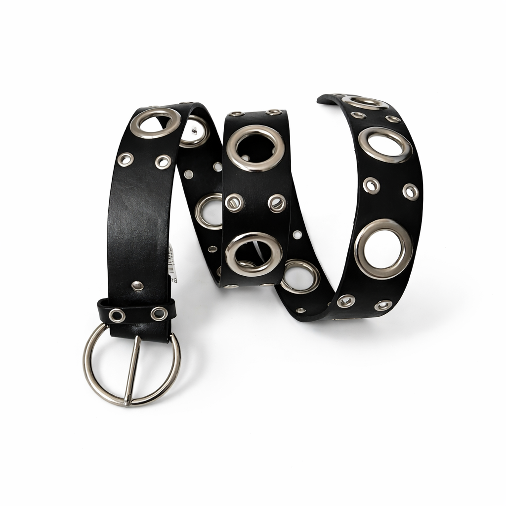 Black Double Hole Belt