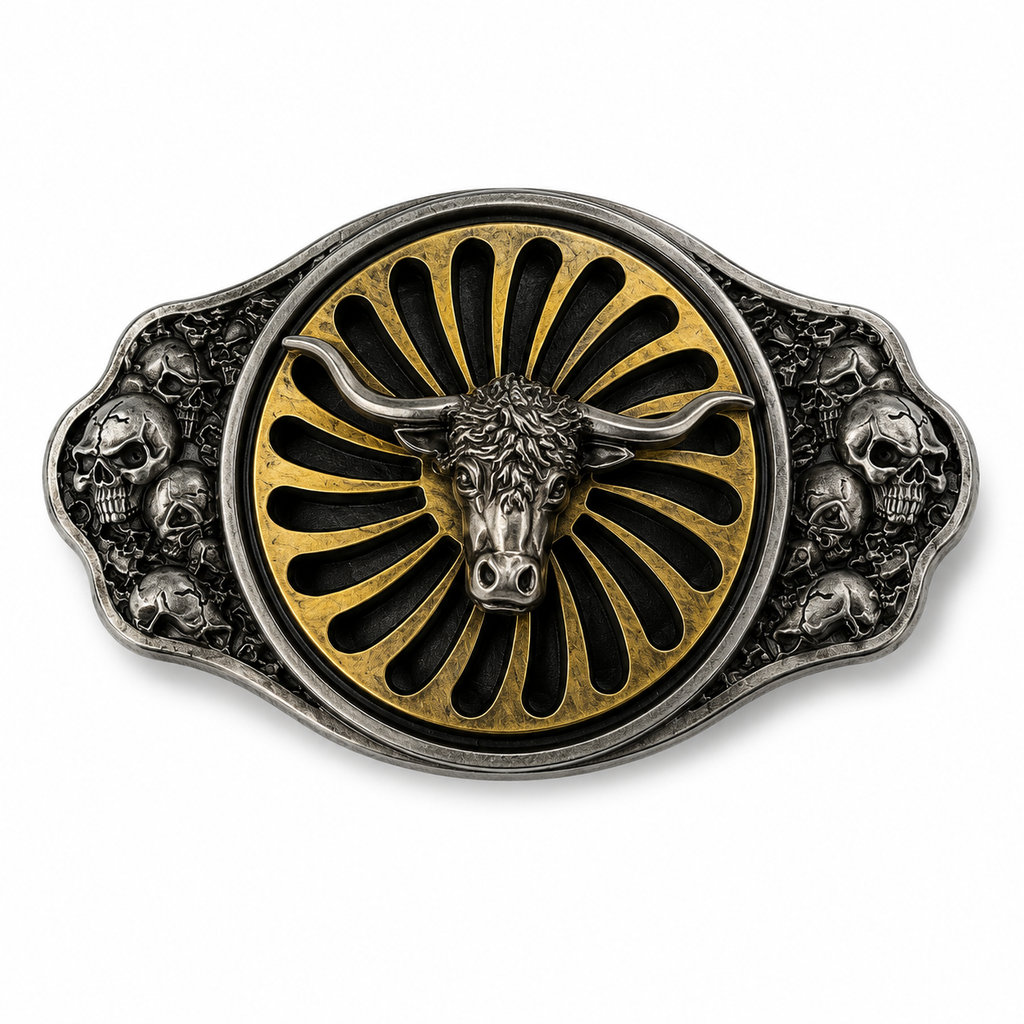 Gilded Longhorn Fidget Belt