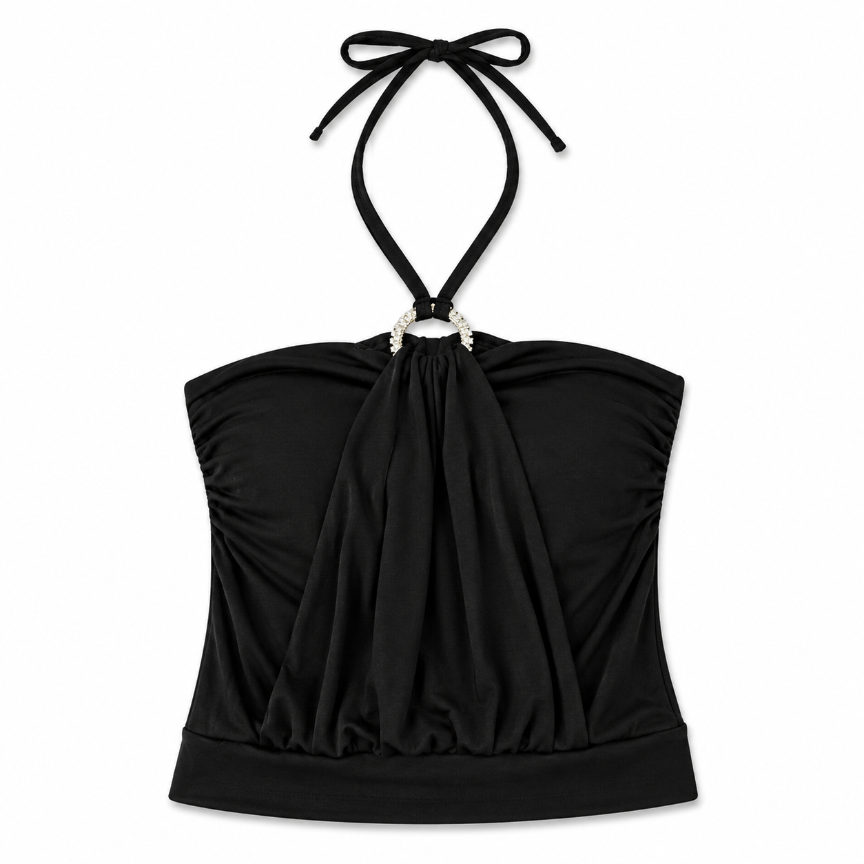 Noir Halo Ring Halter(Padded)