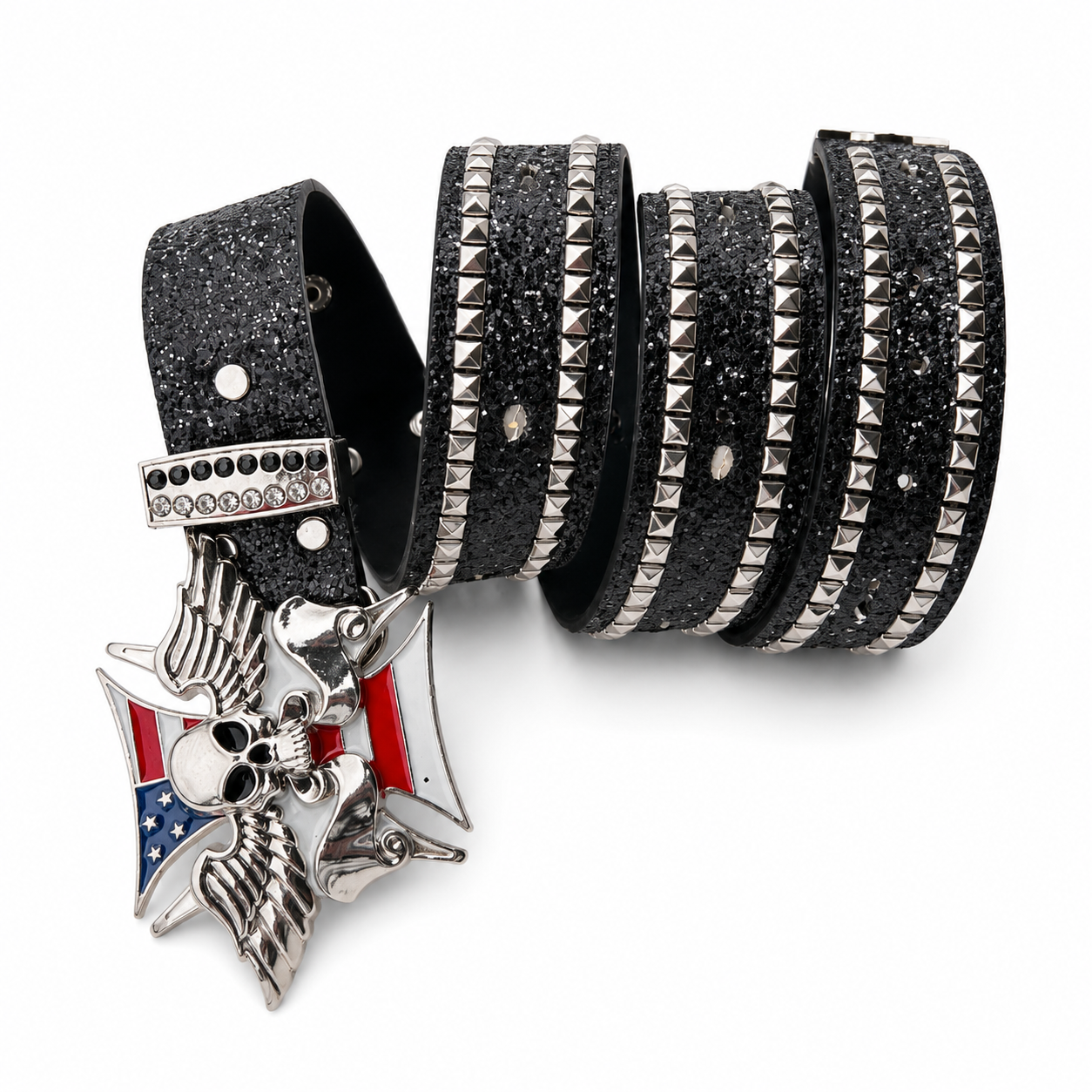 Winged Reaper LED Studded Belt