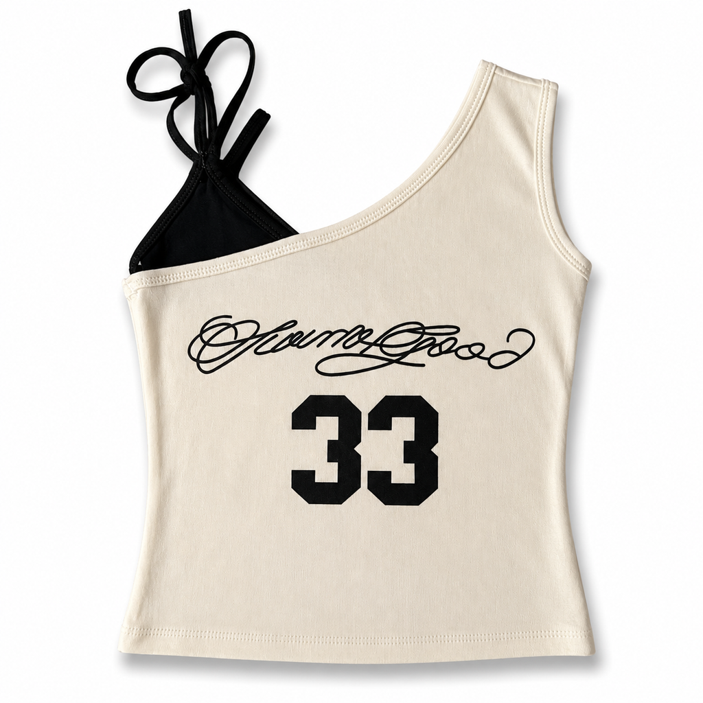 Glam 33 One-Shoulder Top(Padded)