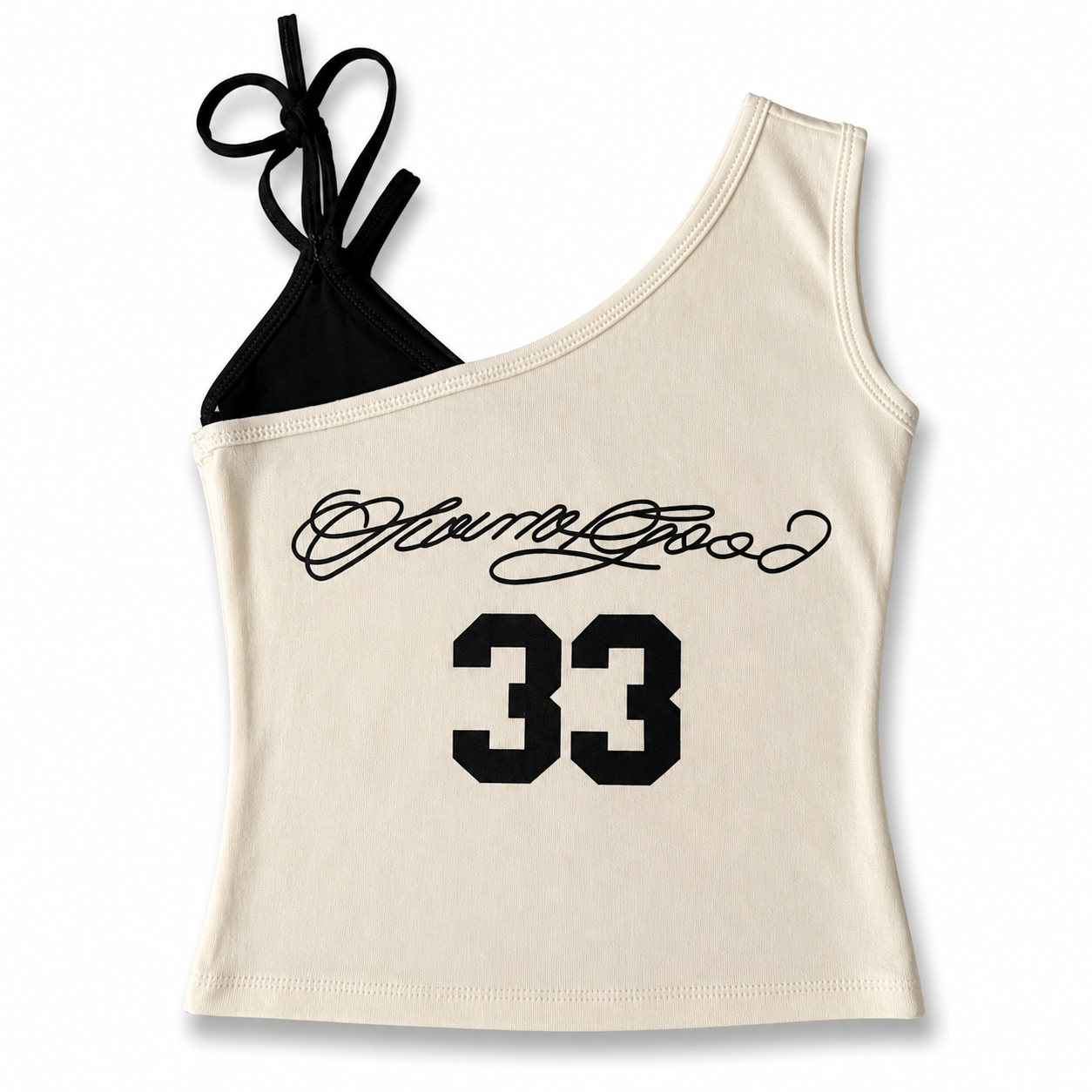 Glam 33 One-Shoulder Top(Padded)