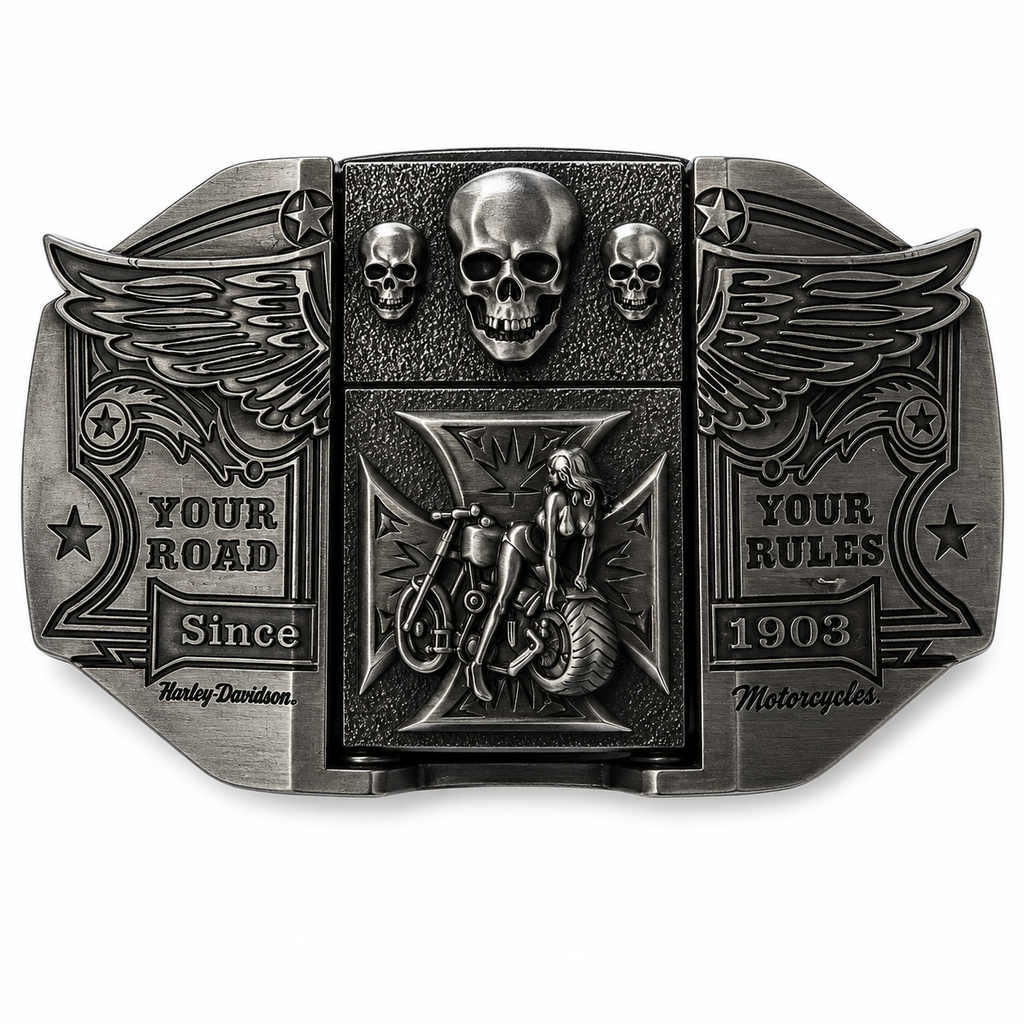 Grim Rider Lighter Belt