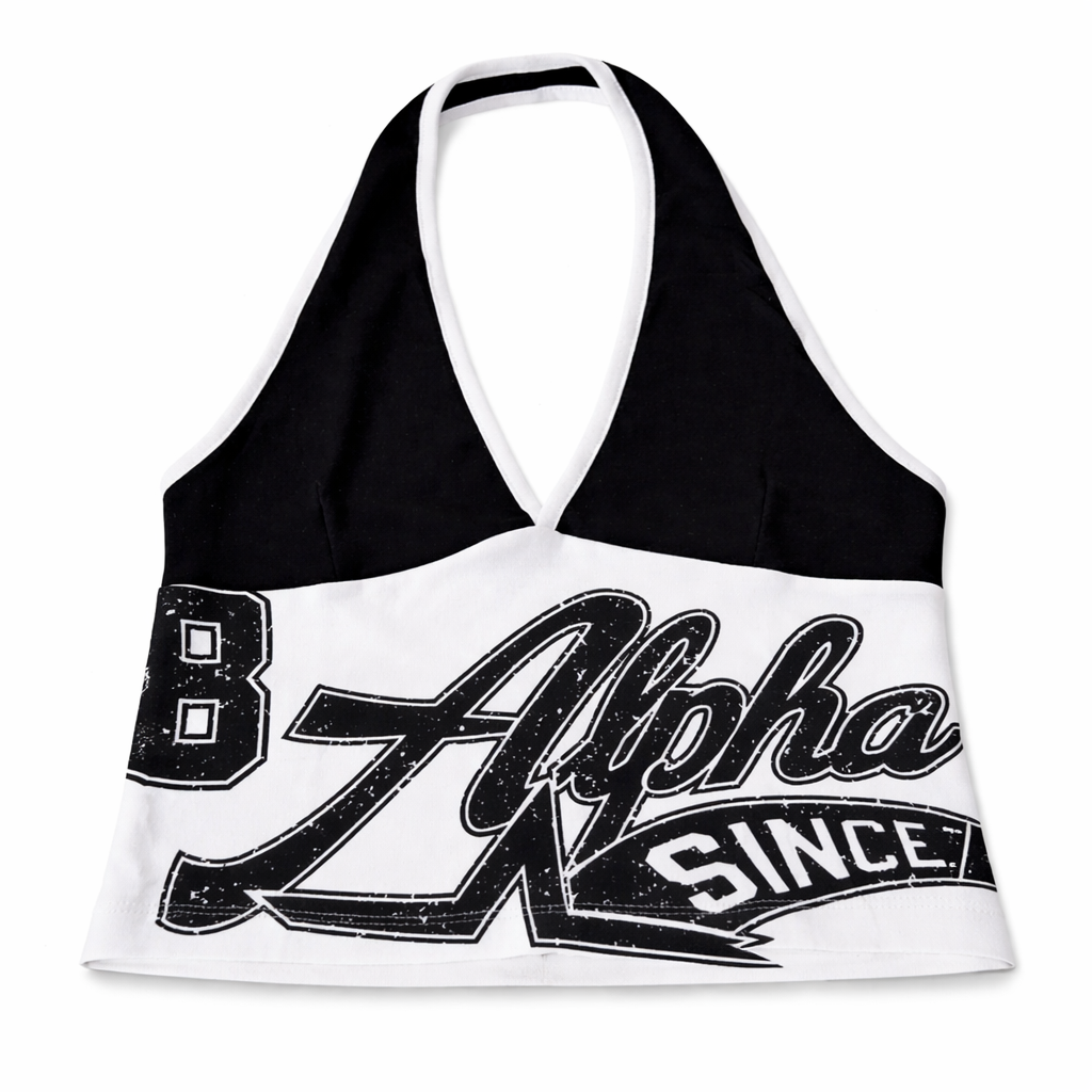 White Alpha Halter