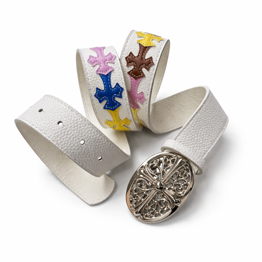 Celestial Chrome Belt - Ivory