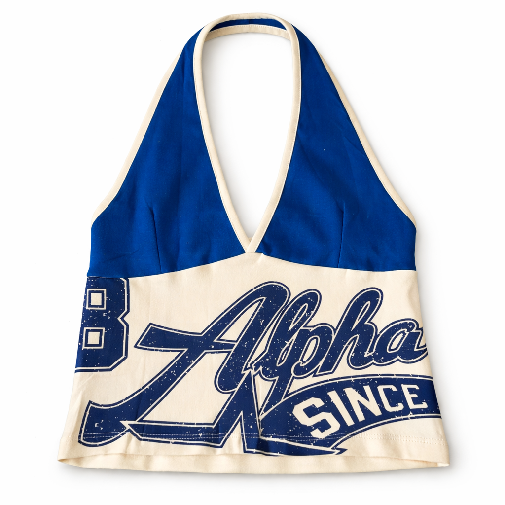 Blue Flame Halter Top
