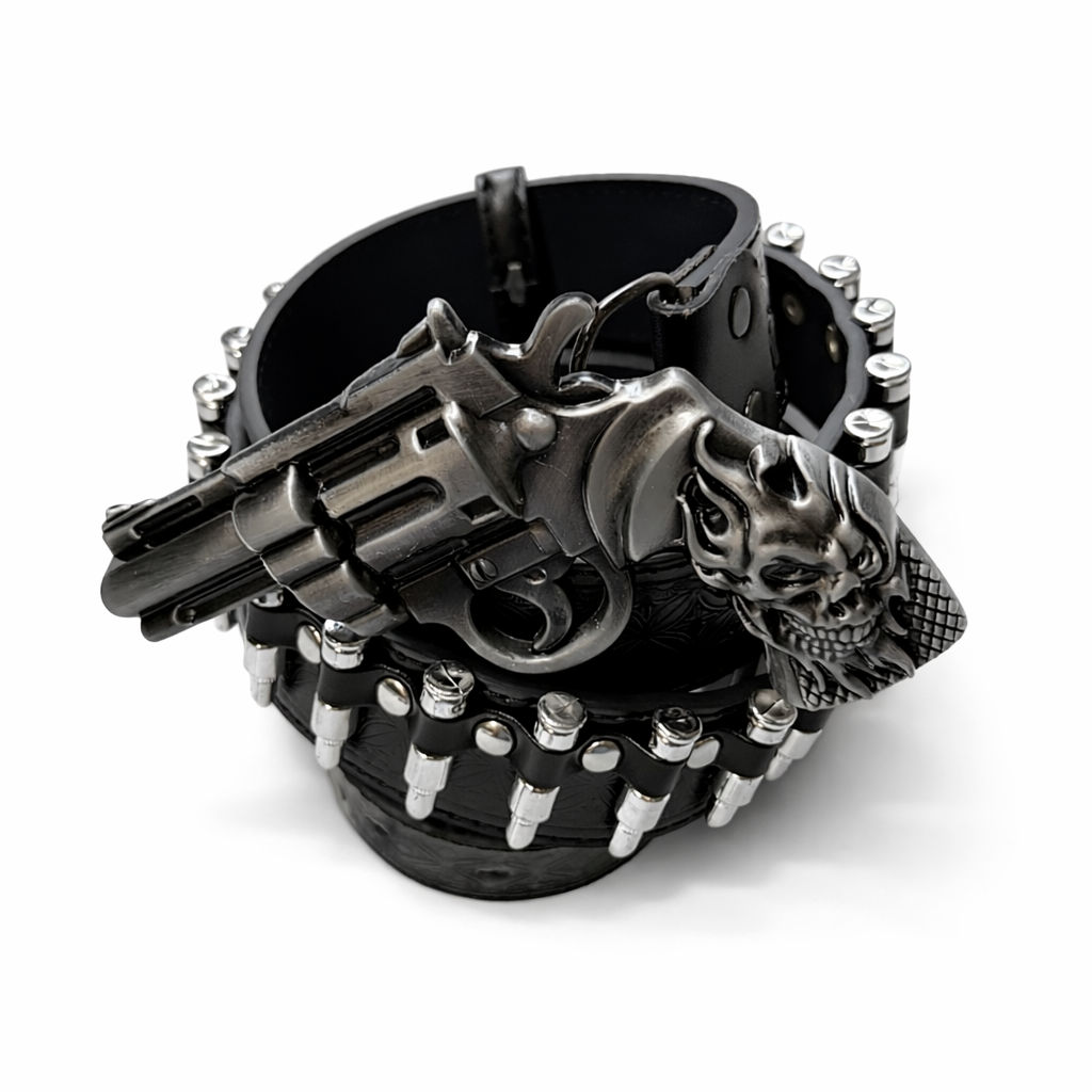 teen.shopify Gunmetal Belt Silver - Image 1