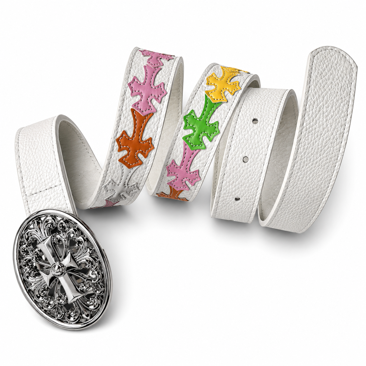 Chrome Hearts Ivory Saints Belt