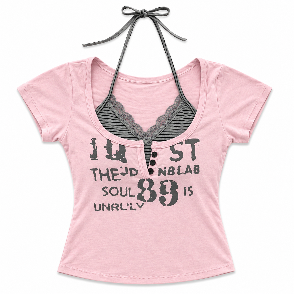 Backstreet Halter Top - Pink