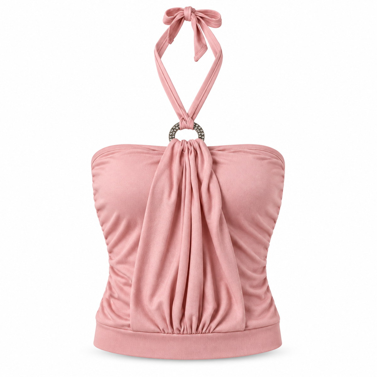 Rosé Glow Halter Top