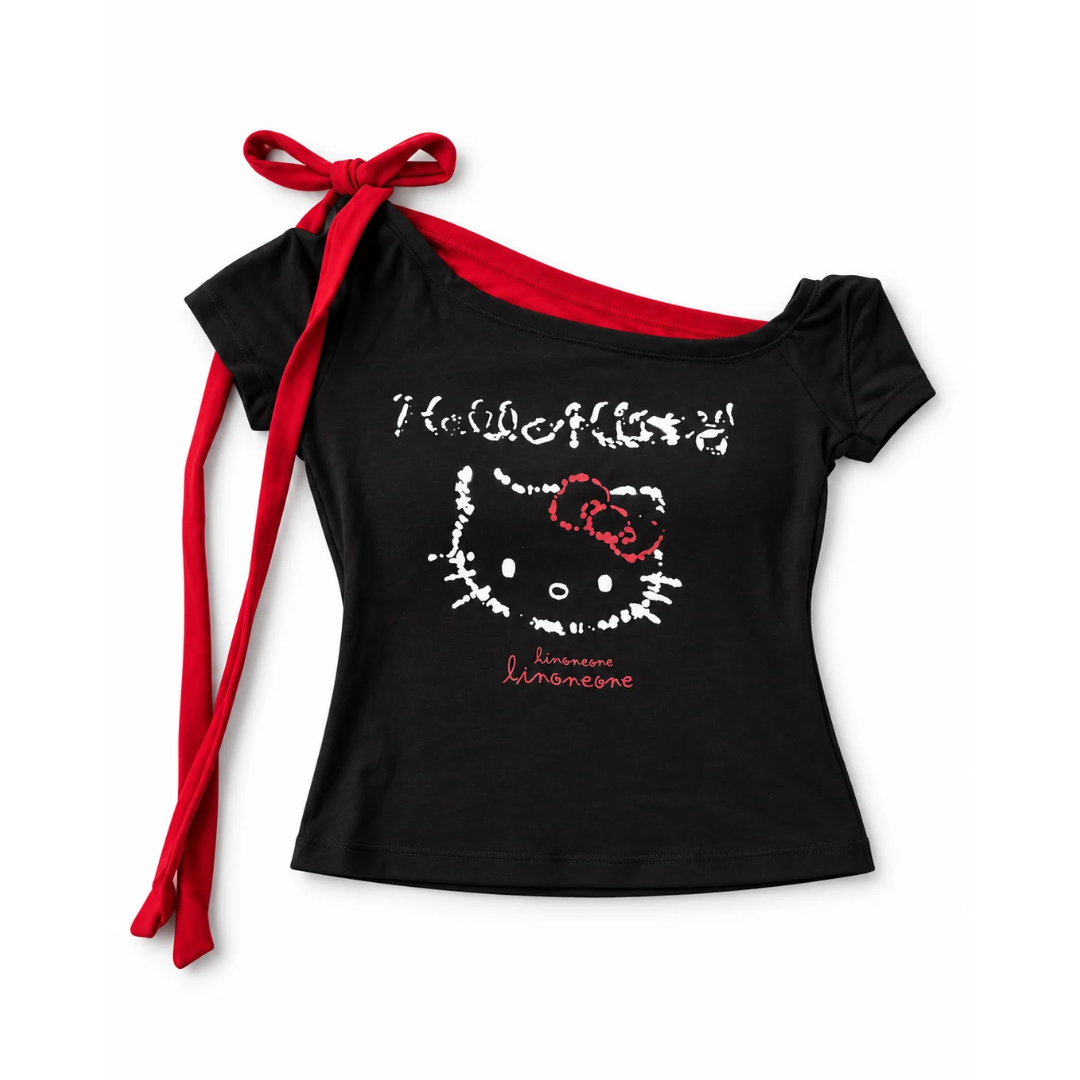 Crimson Kitty Top