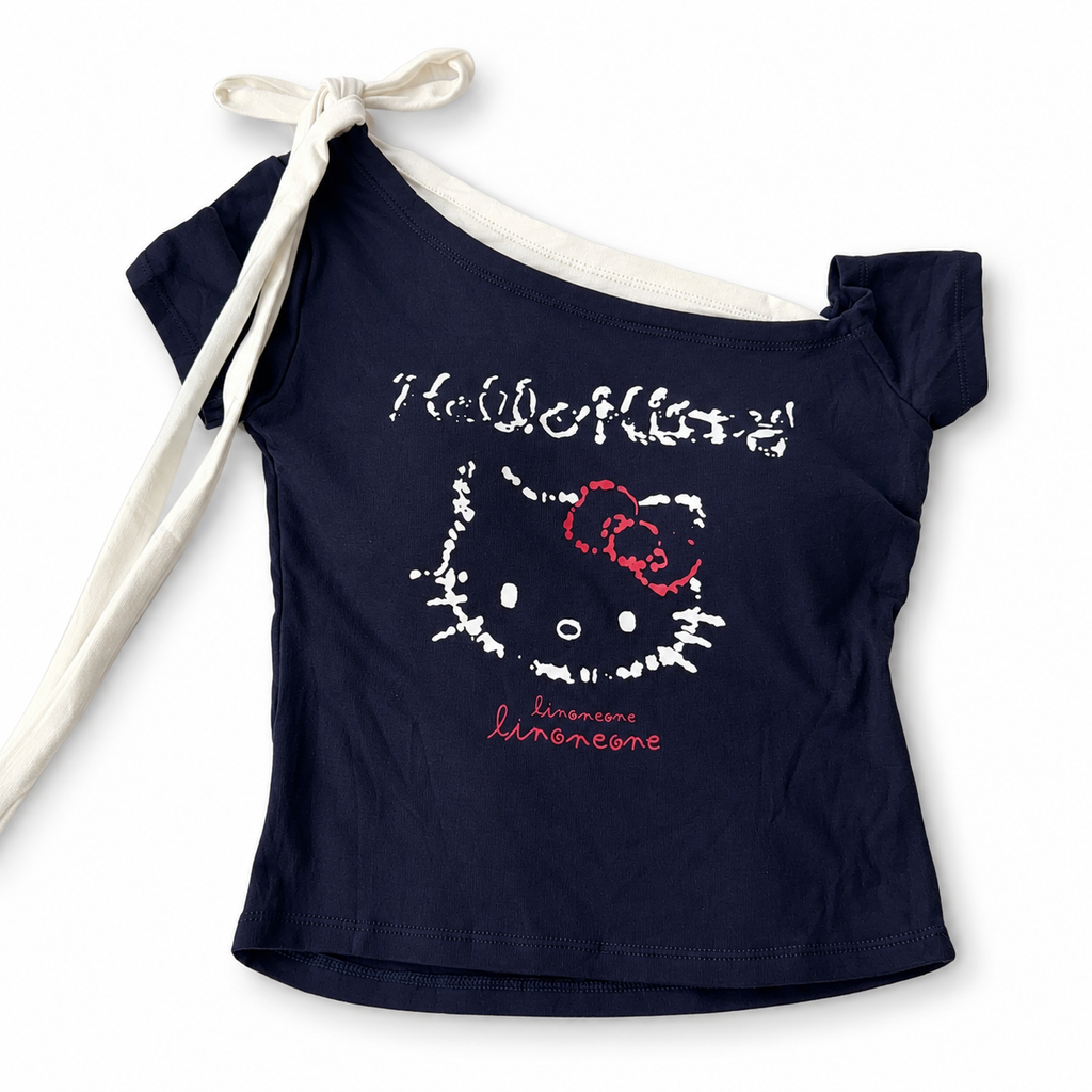 Midnight Blue Kitty Top