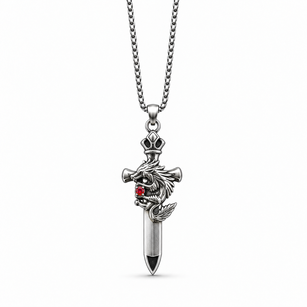 Dragon's Dagger Pendant Necklace