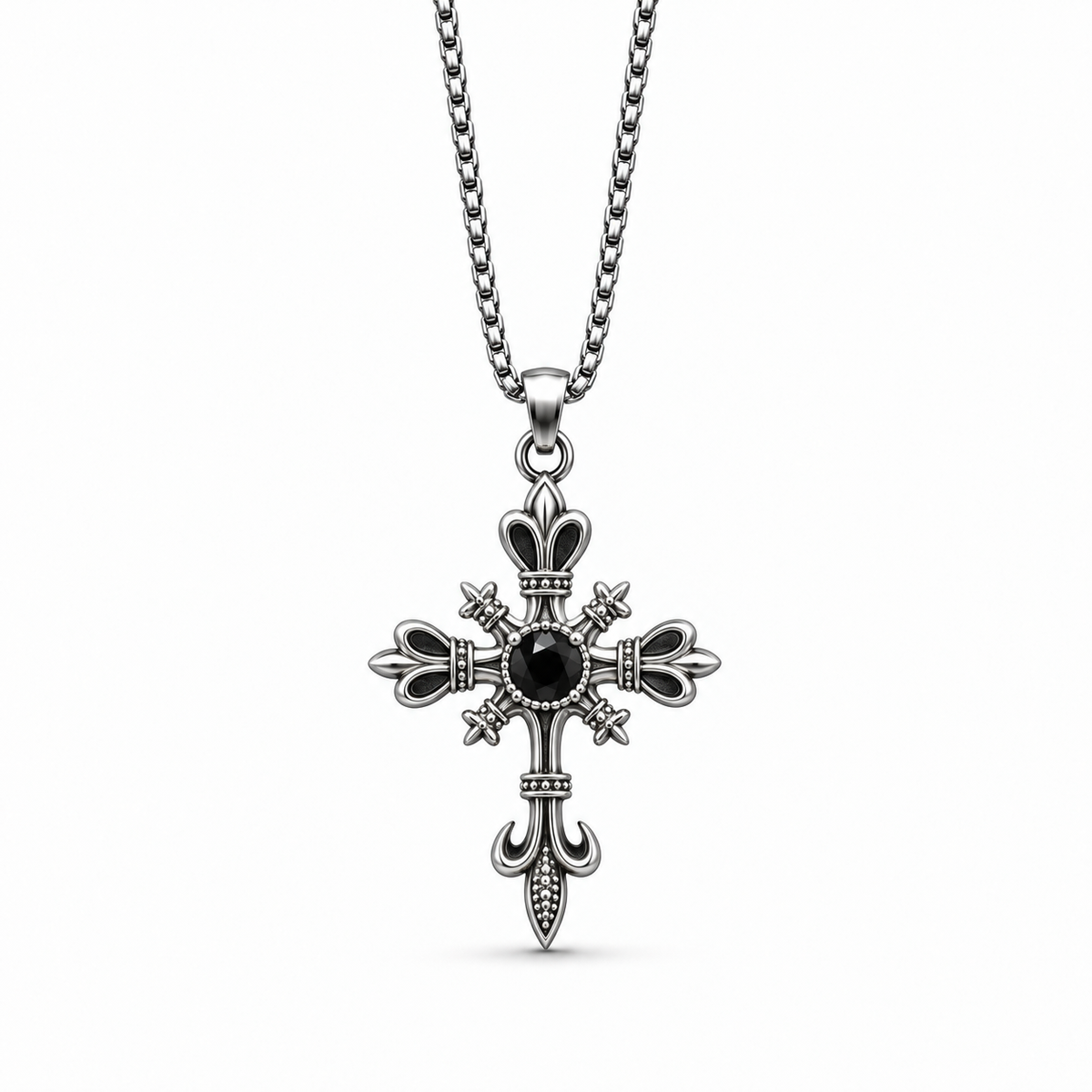 Obsidian Reign Pendant Necklace
