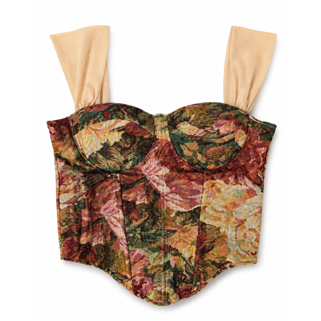 Vintage Tapestry Corset