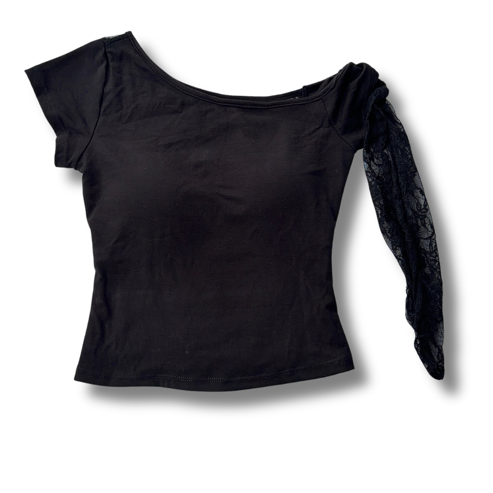Noir Ribbon Top